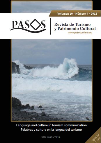 PASOS Revista de Turismo y Patrimonio Cultural 10(4), 2012