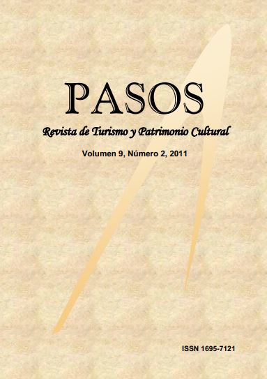 					Ver Vol. 9 Núm. 2 (2011): PASOS Revista de Turismo y Patrimonio Cultural 09(2), 2011
				