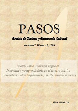 					Ver Vol. 7 Núm. 3 (9): PASOS Revista de Turismo y Patrimonio Cultural 07(3), 2009. Special Issue: Innovación y emprendeduría en el sector turístico
				