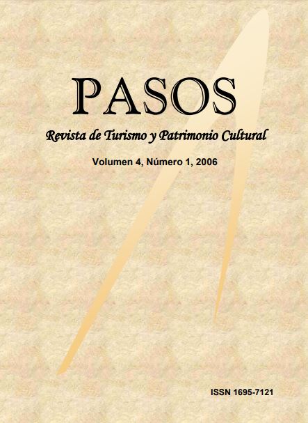 					Ver Vol. 4 Núm. 1 (2006): PASOS Revista de Turismo y Patrimonio Cultural 04(1), 2006
				