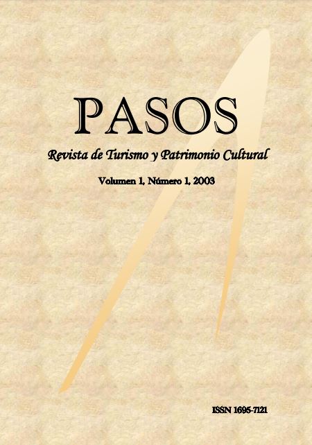 					Ver Vol. 1 Núm. 1 (2003): PASOS Revista de Turismo y Patrimonio Cultural 01(1), 2003
				