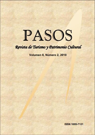 					Ver Vol. 8 Núm. 2 (2010): PASOS Revista de Turismo y Patrimonio Cultural 08(2), 2010
				
