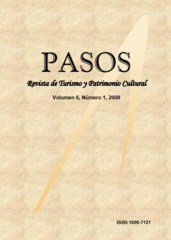 					Ver Vol. 6 Núm. 1 (2008): PASOS Revista de Turismo y Patrimonio Cultural 06(1), 2008
				