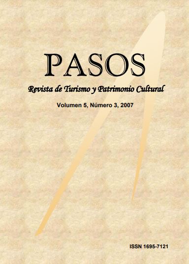 					Ver Vol. 5 Núm. 3 (2007): PASOS Revista de Turismo y Patrimonio Cultural 05(3), 2007
				