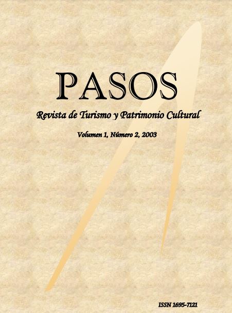 					Ver Vol. 1 Núm. 2 (2003): PASOS Revista de Turismo y Patrimonio Cultural 01(2), 2003
				