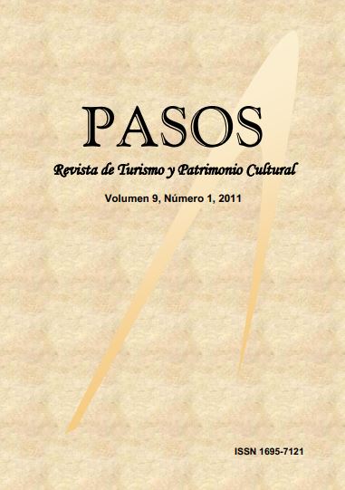 					View Vol. 9 No. 1 (2011): PASOS Journal of Tourism and Cultural Heritage 09(1), 2011
				