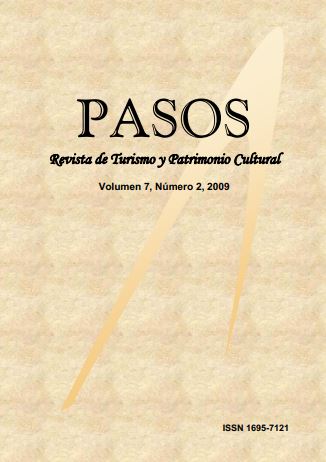 					View Vol. 7 No. 2 (9): PASOS Revista de Turismo y Patrimonio Cultural 07(2), 2009
				