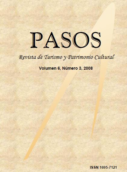 					View Vol. 6 No. 3 (2008): PASOS Journal of Tourism and Cultural Heritage 06(3), 2008
				