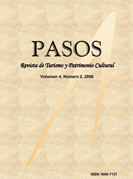 					View Vol. 4 No. 2 (2006): PASOS Journal of Tourism and Cultural Heritage  04(2), 2006
				