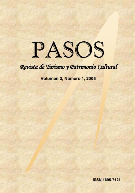 					Visualizar v. 3 n. 1 (2005): PASOS Revista de Turismo y Patrimonio Cultural 03(1), 2005
				